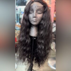 24” human hair wig 180 density 4x4 lace parting
